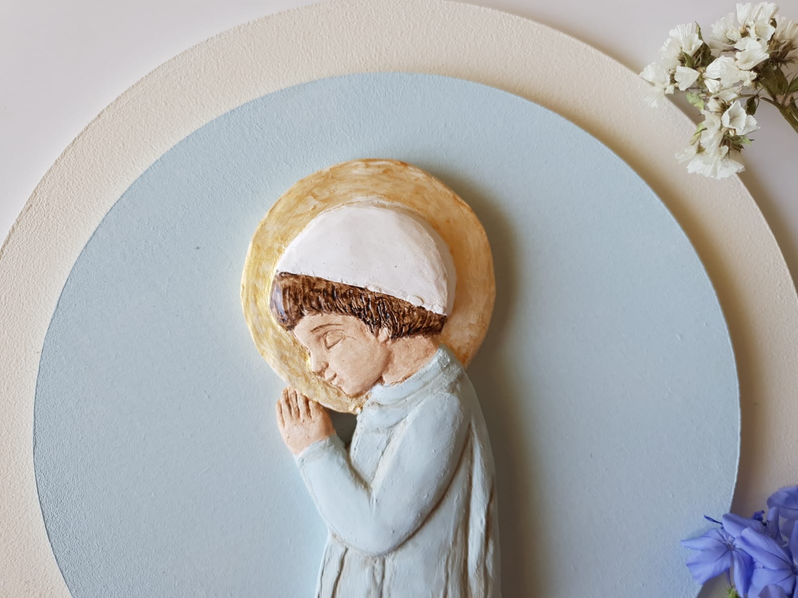 Niño Jesús Azul Pastel. • Palíz Atelier